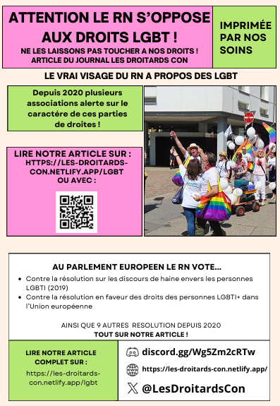 Flyer distribué par le collectif